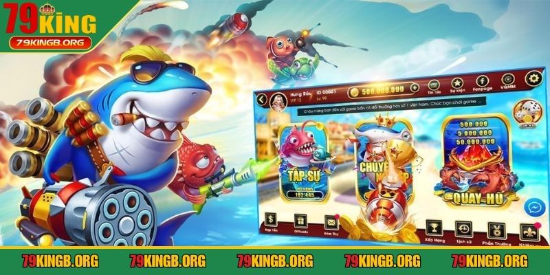 Bắn cá đổi thưởng tích hợp nhiều cấp độ chơi kịch tính