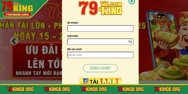 Đăng nhập 79King để nhận ưu đãi độc quyền